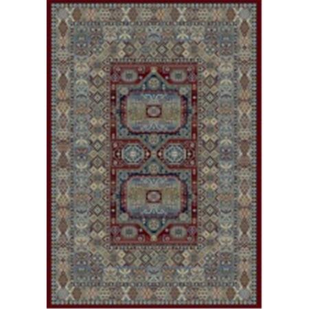 DYNAMIC RUGS Ancient Garden Rugs, Red - 7.10 x 11.2 in. AN912571471454